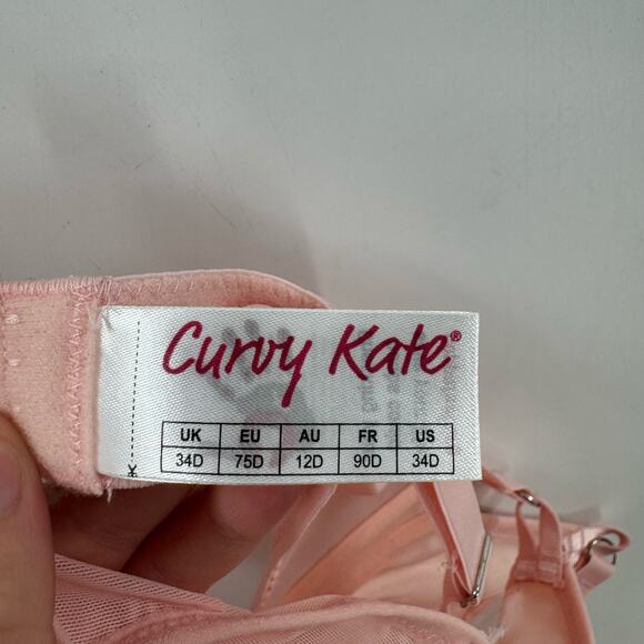 Curvy Kate pink Lucky Star plunge Bra - Picture 4 of 6